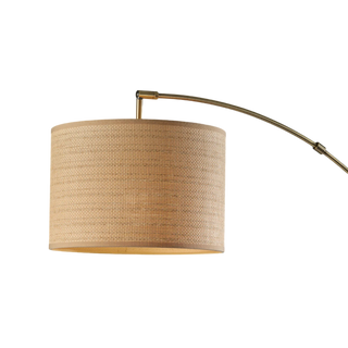 Vista Brass Arc Floor Lamp
