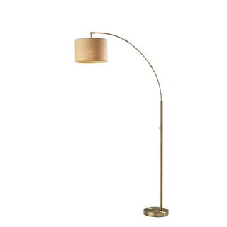 Vista Brass Arc Floor Lamp