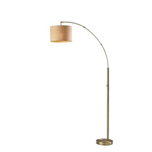 Vista Brass Arc Floor Lamp