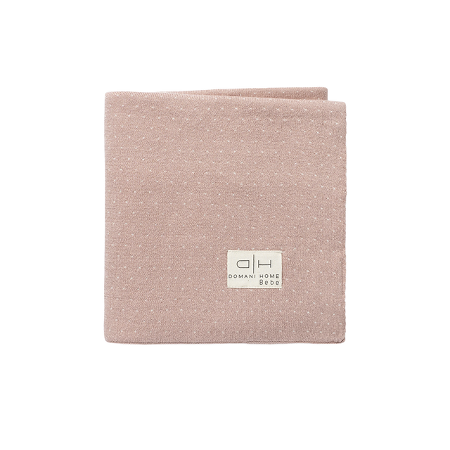 Dotty Pouch & Blanket Set Pink