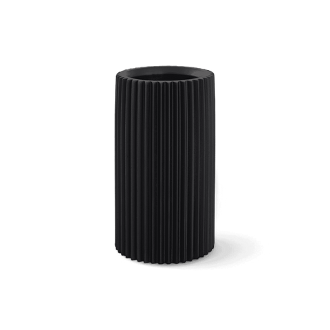 Glint Black Microciment Vase