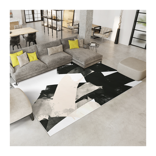 Abstract Noir Rug (8' X 10')