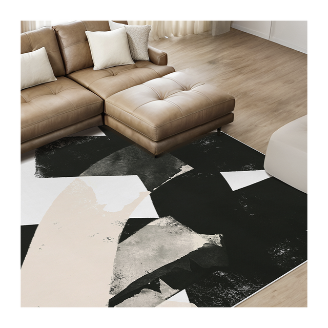 Abstract Noir Rug (8