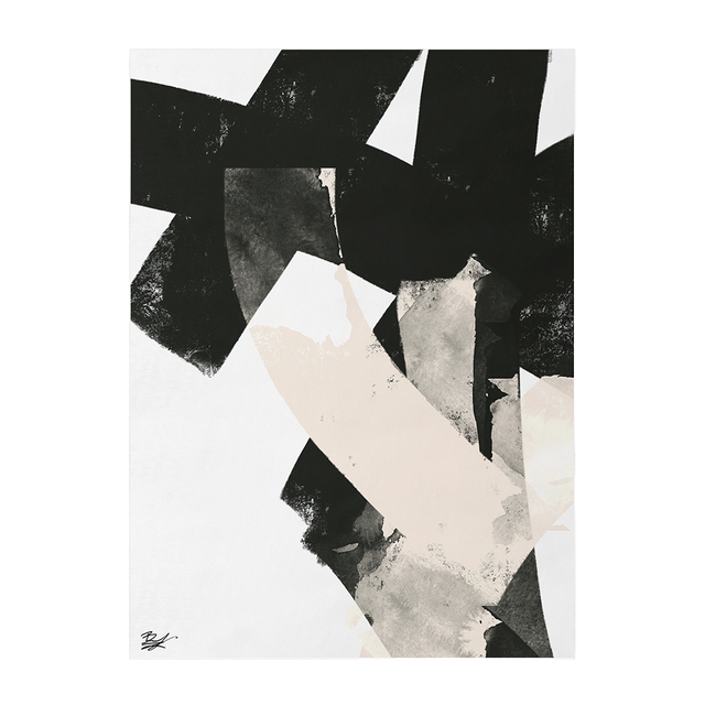 Abstract Noir Rug (8