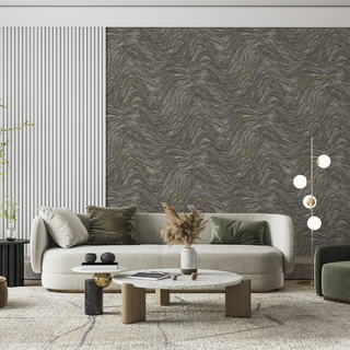 Amalfi Wallpaper Smoke Onyx