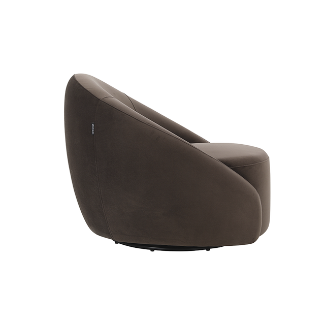 Amarys Lounge Chair Dark Brown