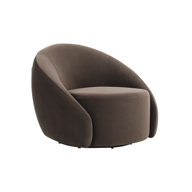 Amarys Lounge Chair Dark Brown