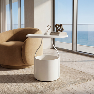 Ariel Side Table Cream