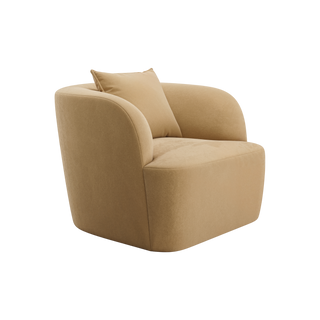 Elora Lounge Chair Camel Velvet