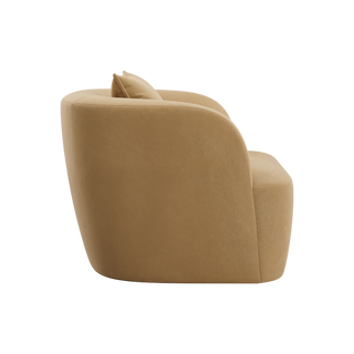 Elora Lounge Chair Camel Velvet