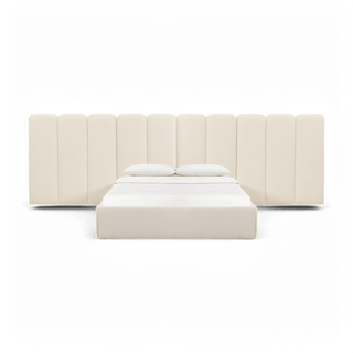 Kestrel Off White Boucle Queen Bed