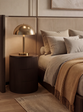 Baxter Nightstand Black Wood