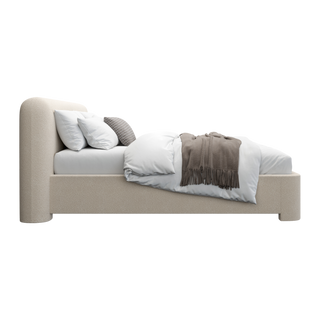 Elora Bed Greige Boucle