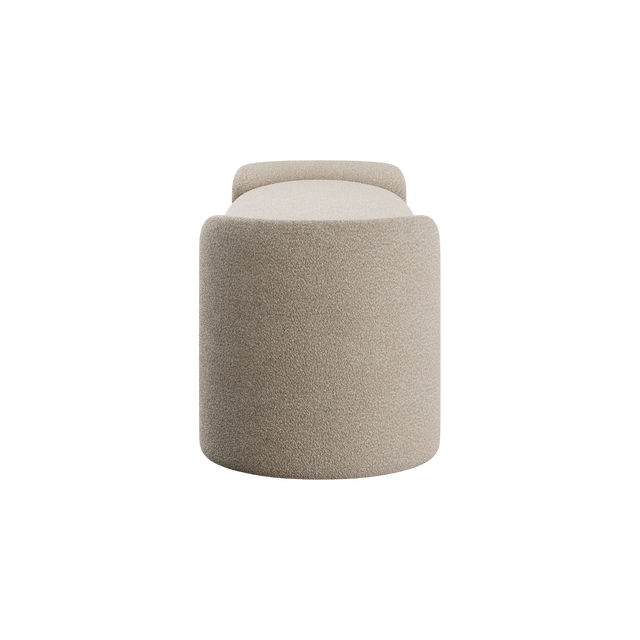 Elora Bench Greige Boucle