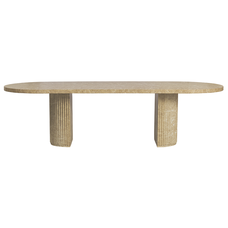 Bloom Dining Table Gold Marble