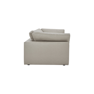 Bloom Leather 4-Piece Modular Sofa Mocha