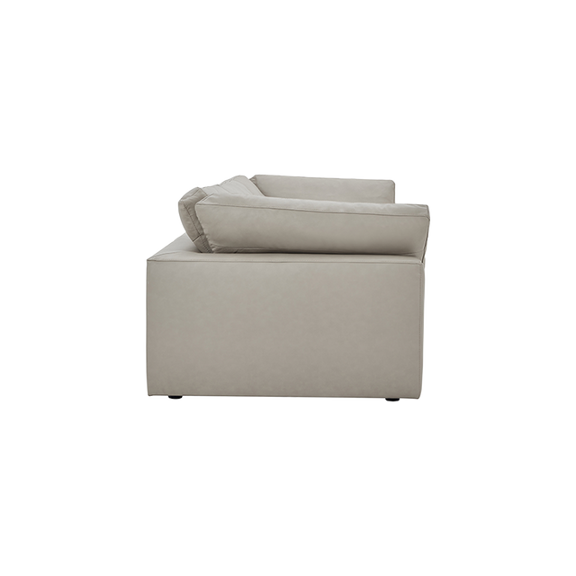 Bloom Leather 4-Piece Modular Sofa Mocha