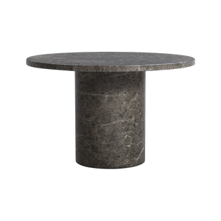 Bloom Round Dining Table Brown Marble
