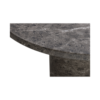 Bloom Round Dining Table Brown Marble