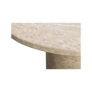 Bloom Round Dining Table Gold Marble
