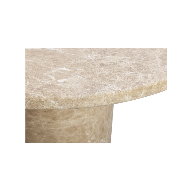 Bloom Round Dining Table Gold Marble