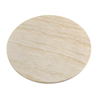 Bloom Round Dining Table Travertine