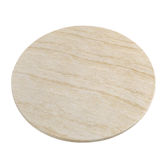Bloom Round Dining Table Travertine