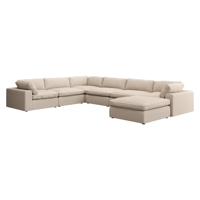 Bloom Extended Sectional Modular Sofa Beige
