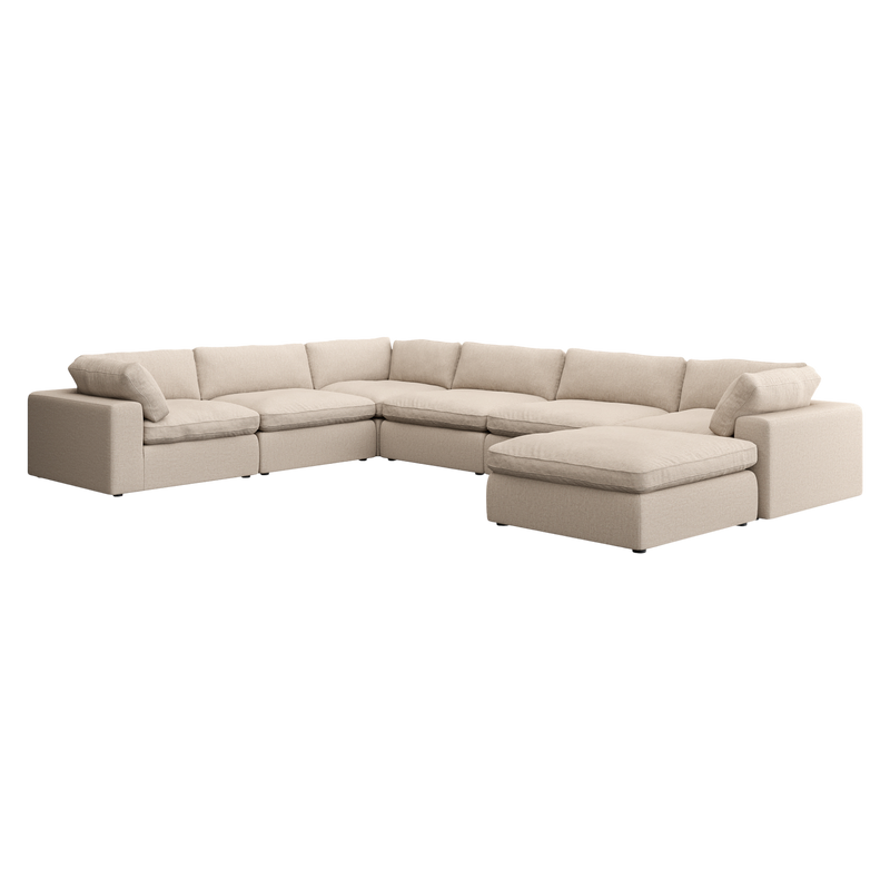 Bloom Extended Sectional Modular Sofa Beige