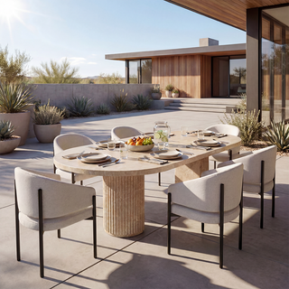 Bloom Dining Table Gold Marble