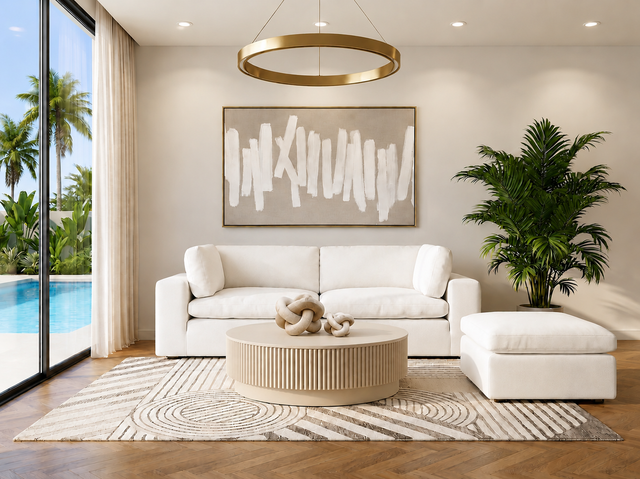 Bloom 3 Seater Sofa White