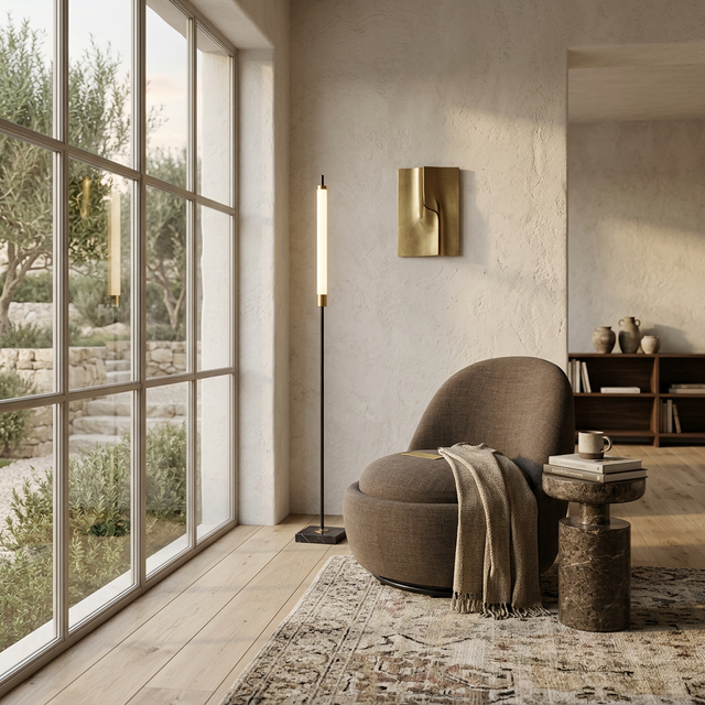 Boba Swivel Lounge Chair Brown