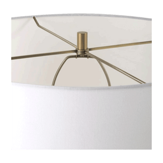 Bravertine Floor Lamp Gold & Travertine