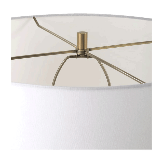 Bravertine Floor Lamp Gold & Travertine