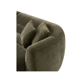 Brera 4 Seater Sofa Olive Green