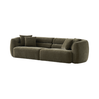 Brera 4 Seater Sofa Olive Green