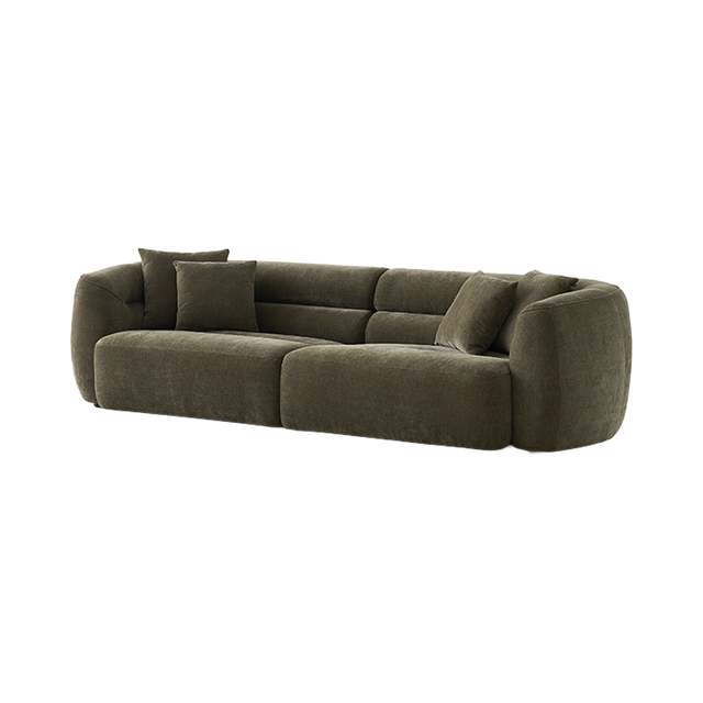 Brera 4 Seater Sofa Olive Green