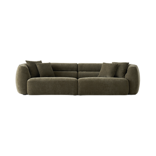 Brera 4 Seater Sofa Olive Green