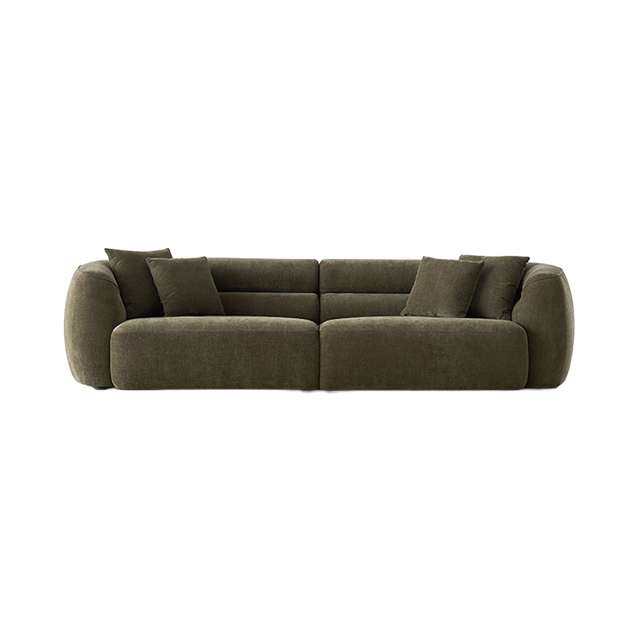 Brera 4 Seater Sofa Olive Green