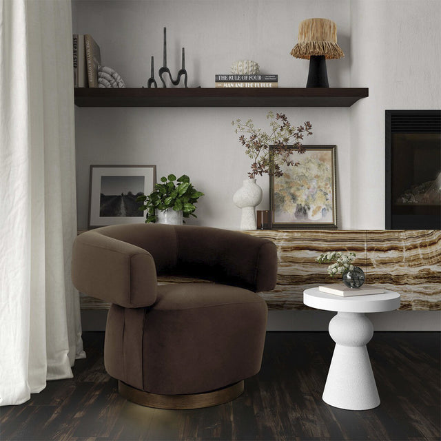 Bruna Lounge Chair Brown