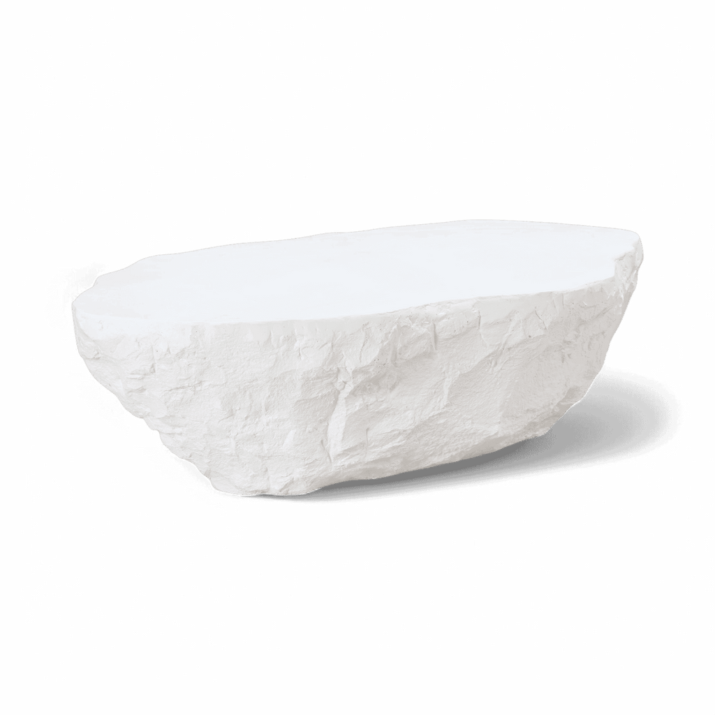 Lush White Microciment Coffee Table – Modani Furniture