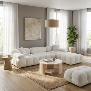 Solace Off White 4-piece Modular Sectional