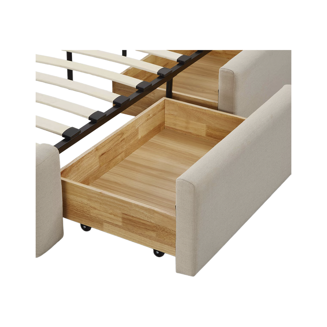 Capri Queen Bed Cream