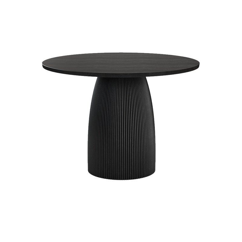 Oxford Round XS Dining Table Black Wood