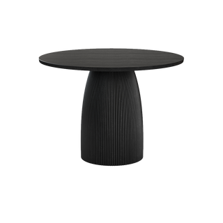 Oxford Round XS Dining Table Black Wood