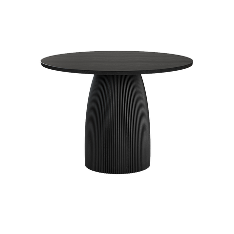 Oxford Round XS Dining Table Black Wood