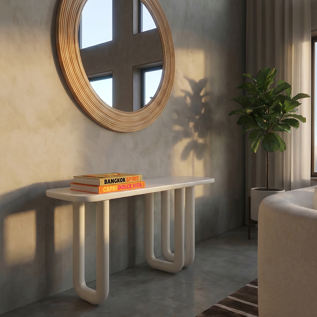 Cielo Console Alabaster