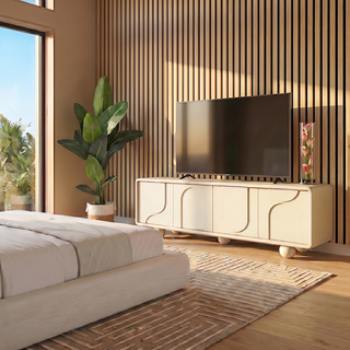 Cielo TV Stand Alabaster