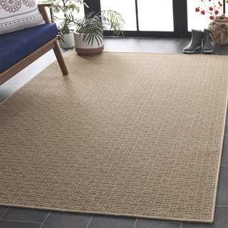 Coastal Outdoor Rug Beige (8' x 10')