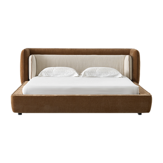 Como Bed Cognac & Off White